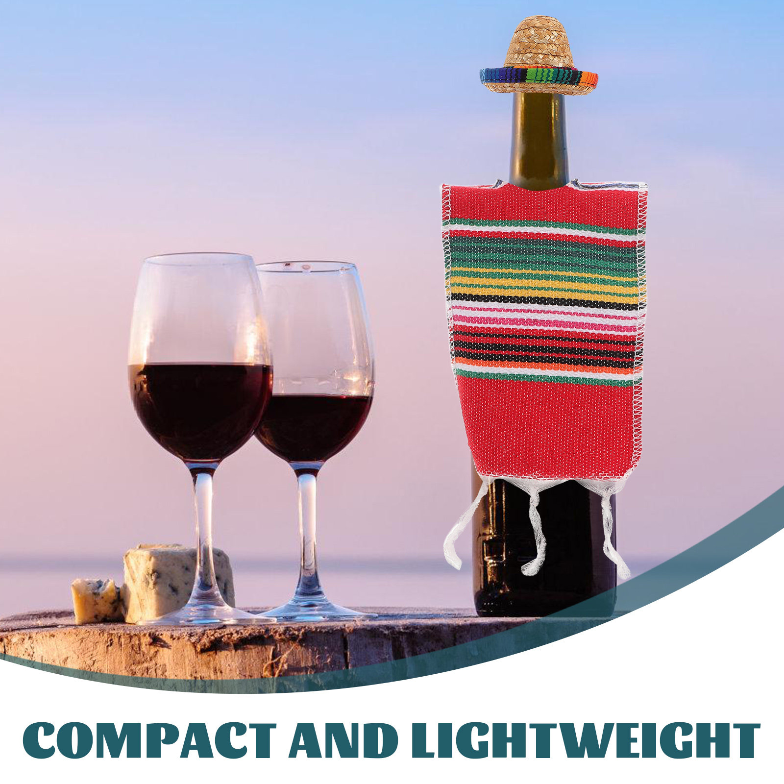 مجموعة زينة زجاجات المكسيك، تت - مراجعة Wine Beer Hat وسعره
