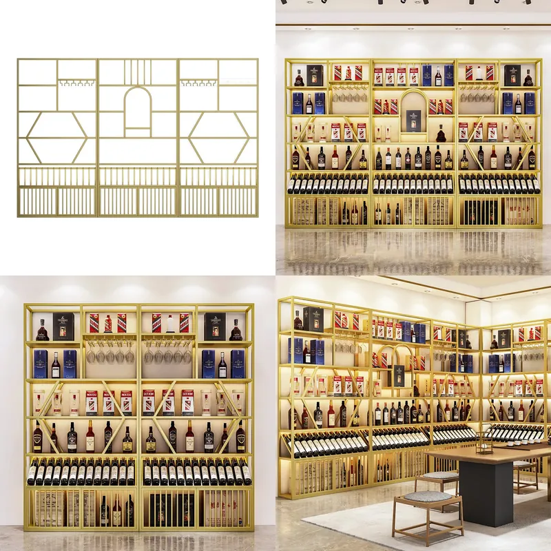 رف نبيذ حديث من الحديد المطاوع - مراجعة Wine & Beer Guayaquil وسعره